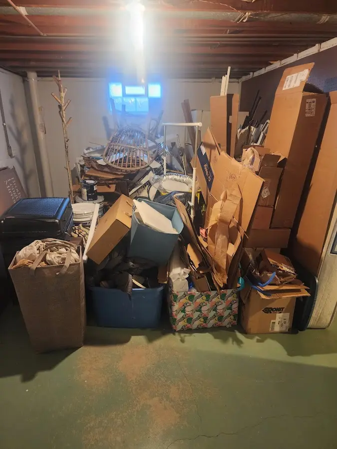 Roll-off dumpster container at job site for Construction Dumpster Rental in East Buffalo